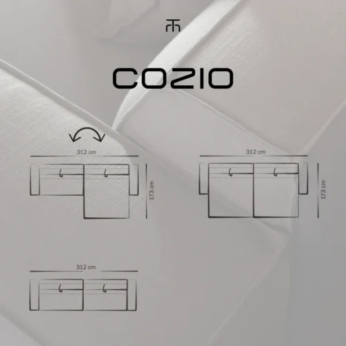 Lounge sofa Cozio Adjustable backrest